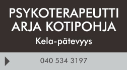 Psykoterapeutti Arja Kotipohja logo
